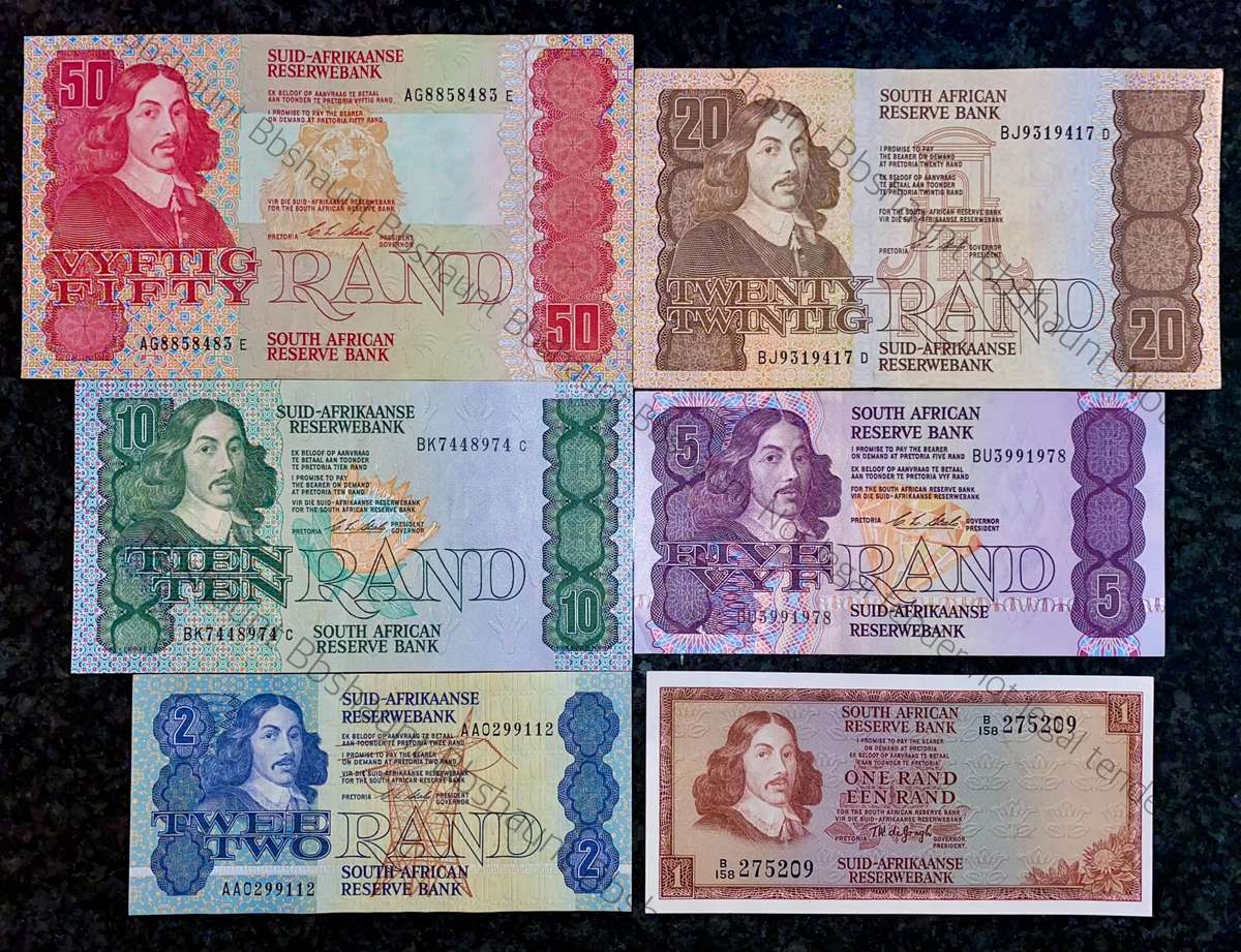 Complete set CL Stals R50 to R2AA - 1st issue 1990 (R1 TW De Jongh) good condition (1 bid takes all)