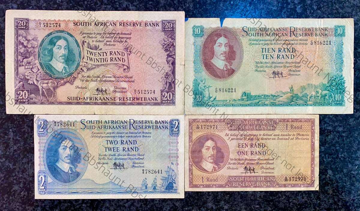 Complete Set Mh De Kock R20 to R1 -- 4th issue 1961 (1 bid takes all)
