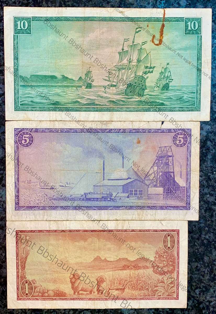 COMPLETE SET OF G.RISSIK & DECIMALS R10 - C21 - R5 - F21 & R1 - A91 - 2ND ISSUE 1966( 1 BID TAKES AL