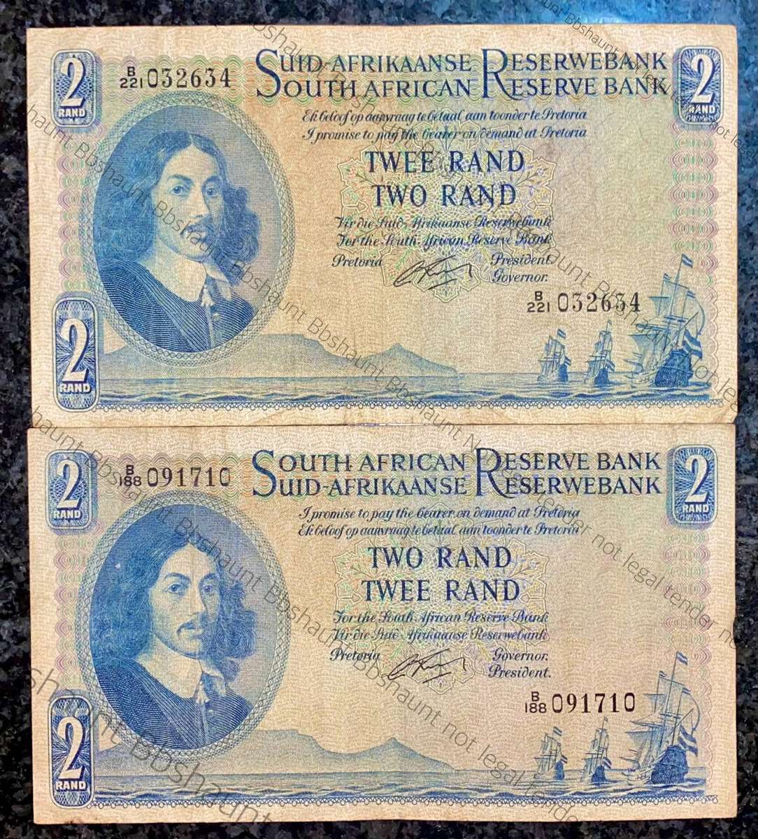 G Rissik. R2 -- B221 & B188 -- 1st issue 1962 (1 bid takes all)