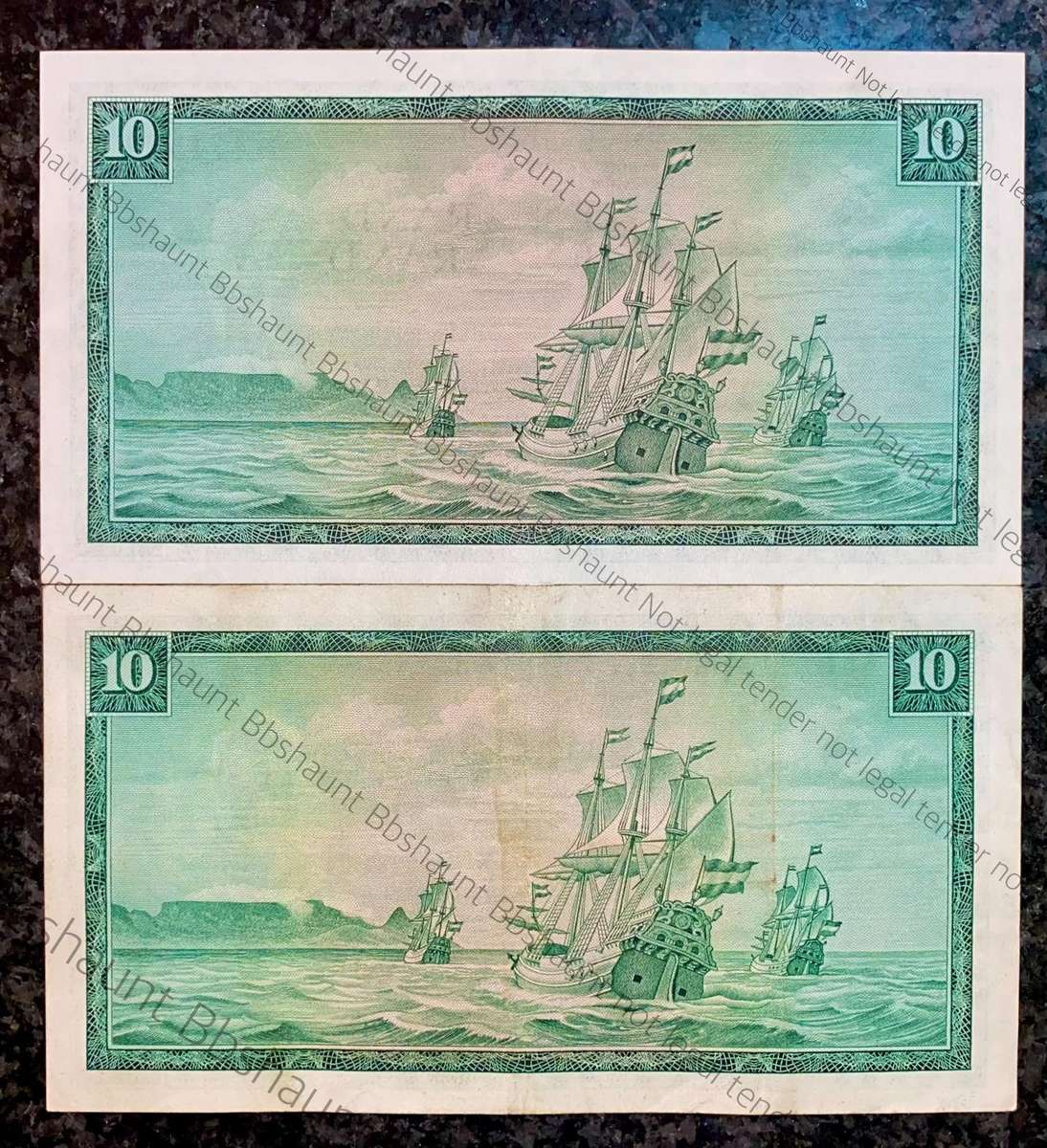 Tw De Jongh. R10 Springbuck & Van Riebeeck wtm 1967-1975 (1 bid takes all)