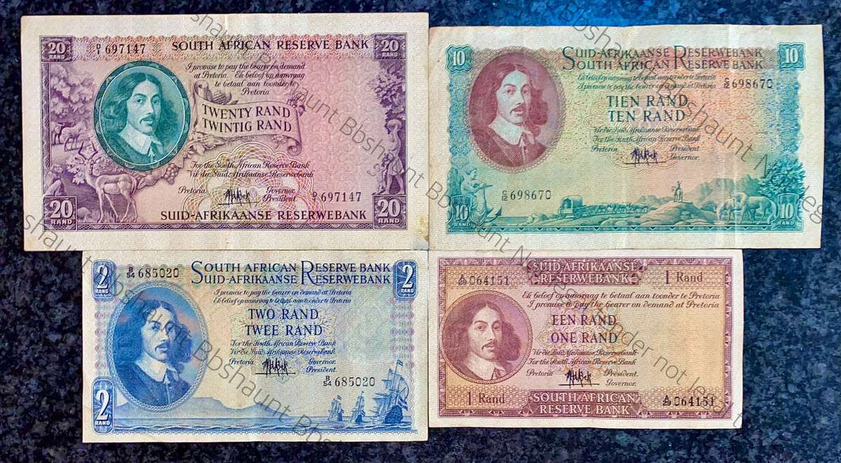 Complete Set Mh De Kock R20 to R1 -- 4th issue 1961 (1 bid takes all)