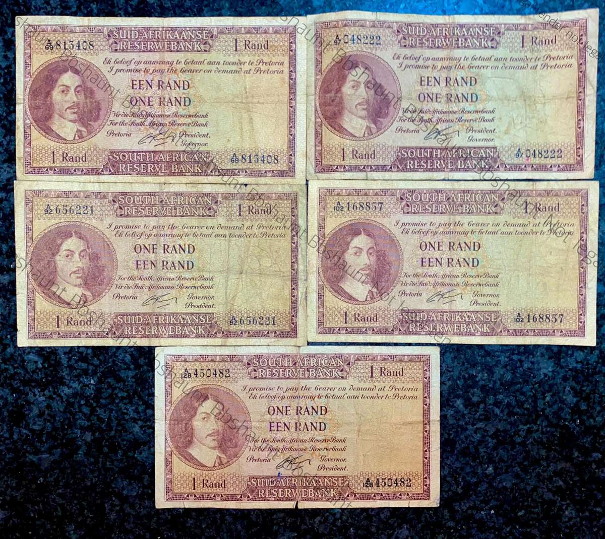 G Rissik. R1 -- 1st issue 1962 (1 bid takes all)