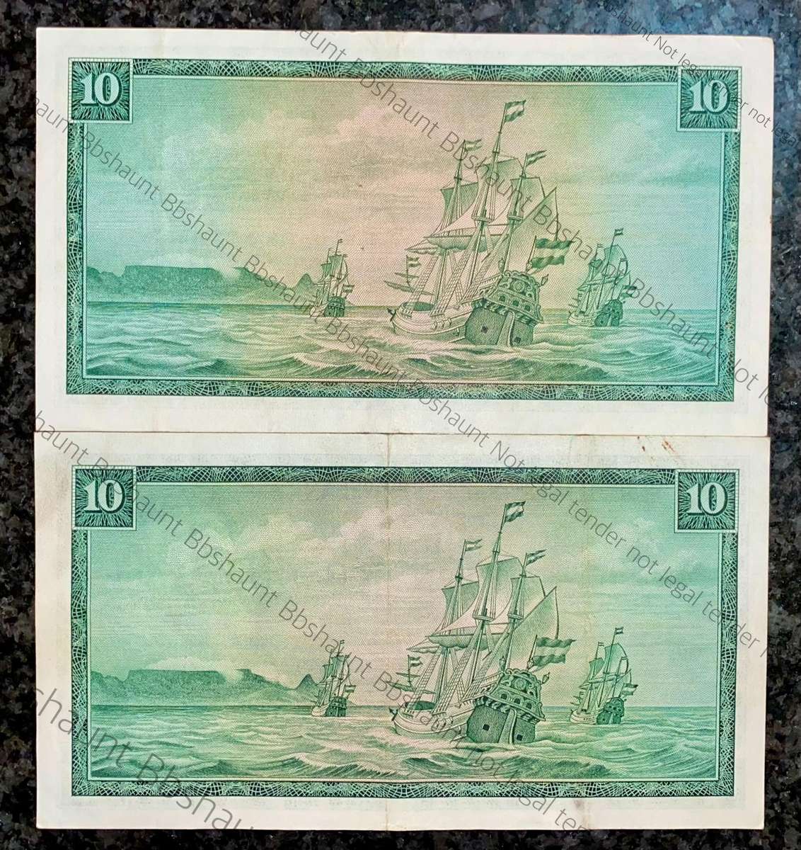 Tw De Jongh. R10 Springbuck & Van Riebeeck wtm 1967-1975 (1 bid takes all)