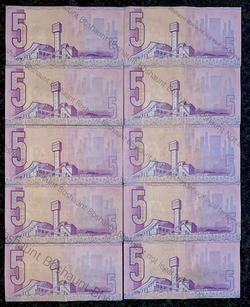 Tw De Jongh. R5 Van Riebeeck wm 1978 (bid per note)