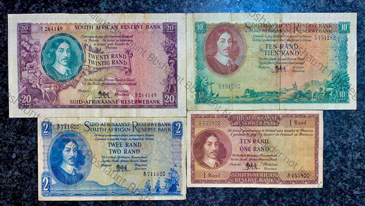 Complete Set Mh De Kock R20 to R1 -- 4th issue 1961 (1 bid takes all)