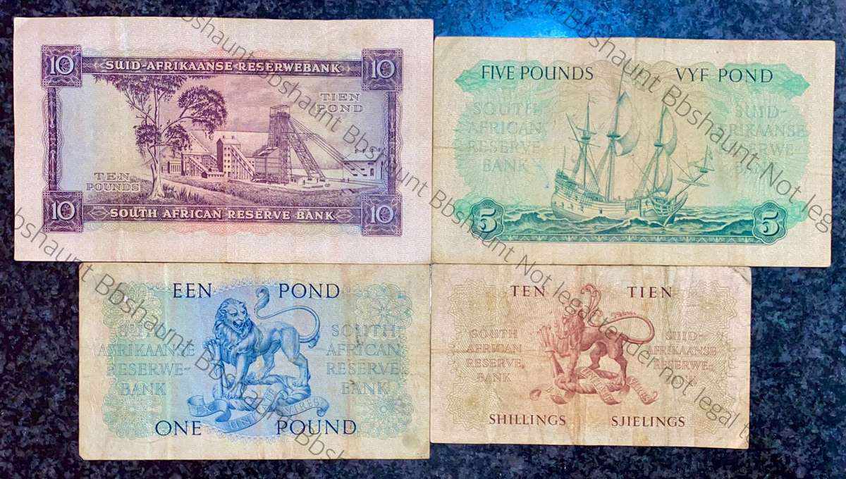 M.H De Kock set 10 pound to 10 shilling 1957/58 (1 bid takes all)