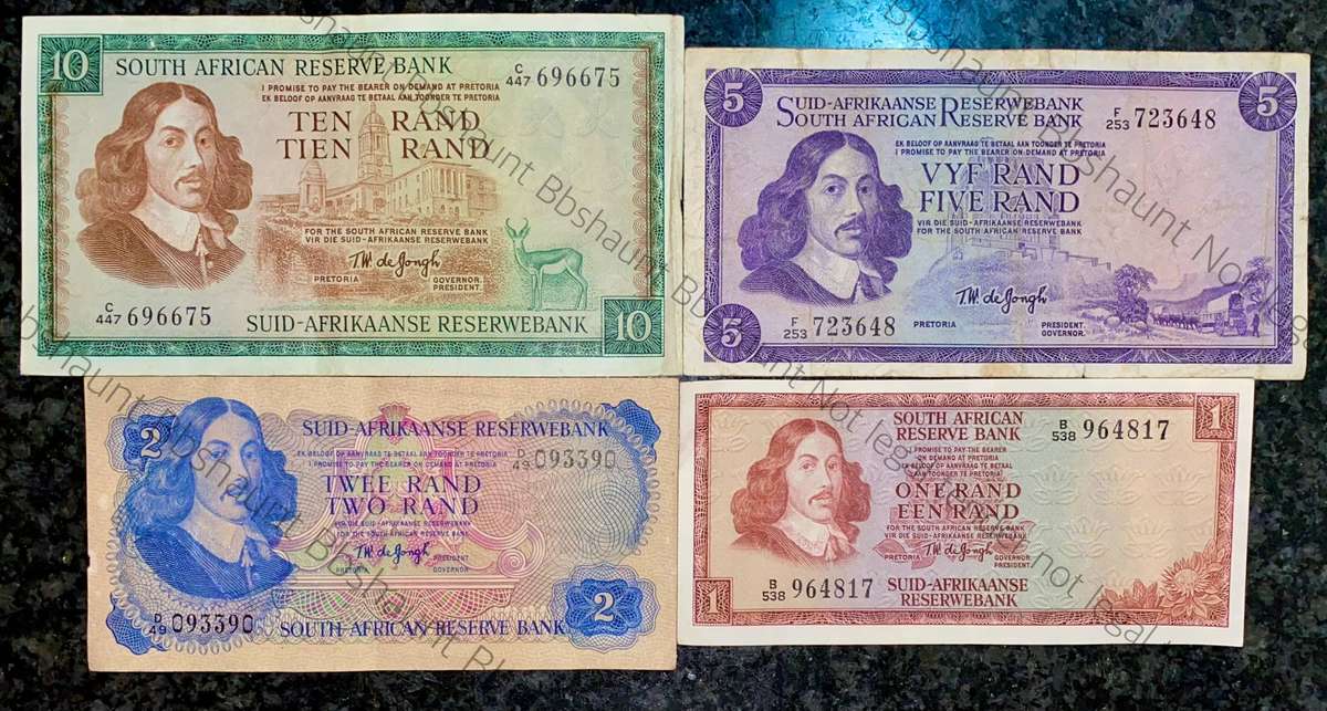 TW de Jongh - Complete Set Tw De Jongh R10 to R1 -- 1967-1975(1 bid ...