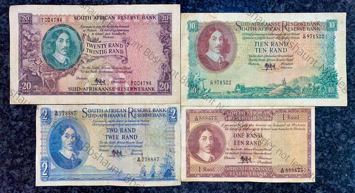Complete Set Mh De Kock R20 to R1 -- 4th issue 1961 (1 bid takes all)
