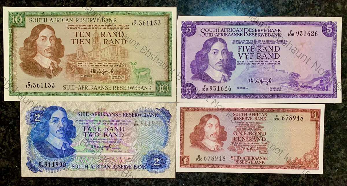 complete set Tw De Jongh R10 to R1 - good condition 1967-1975(1 bid takes all)