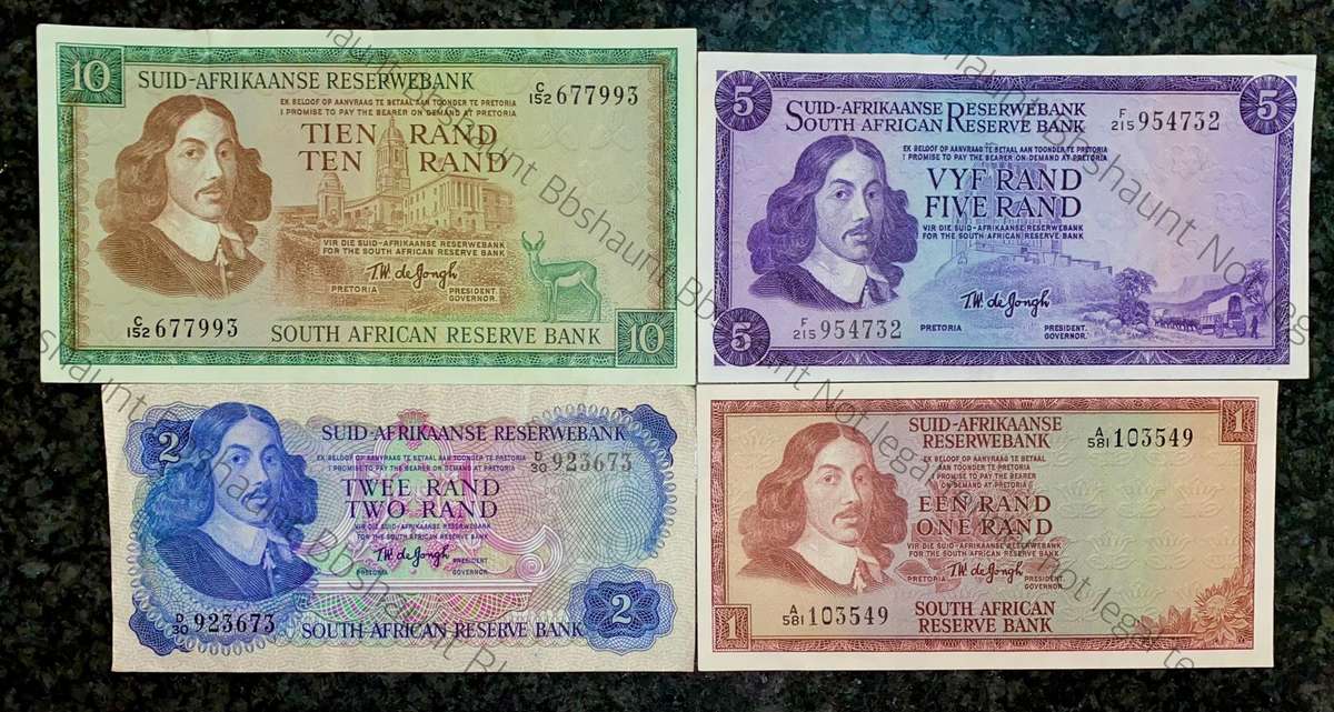 Complete Set Tw De Jongh R10 to R1 - very good condition 1967-1975(1 bid takes all)