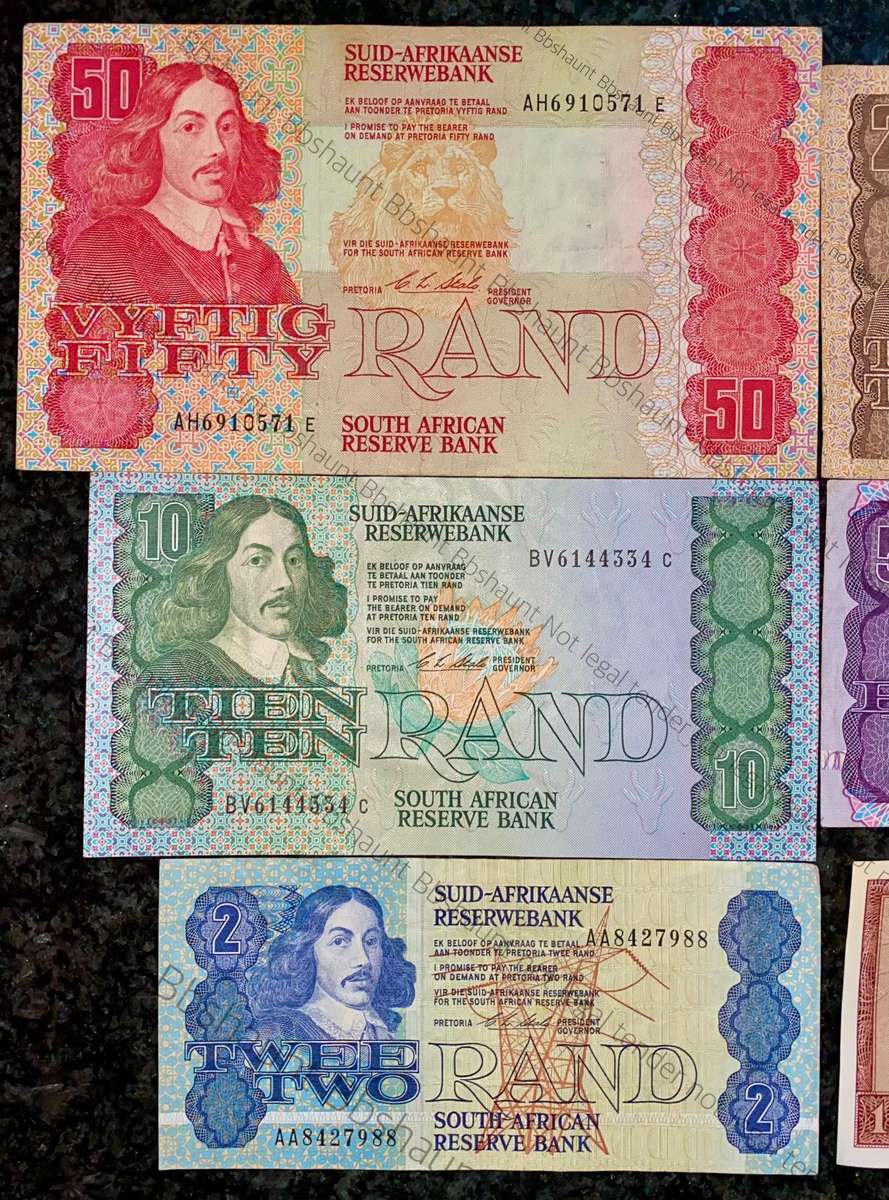 Complete Set CL Stals & Decimals R50 to R2AA - 1st issue 1990 (R1 TW De Jongh) (1 bid takes all)