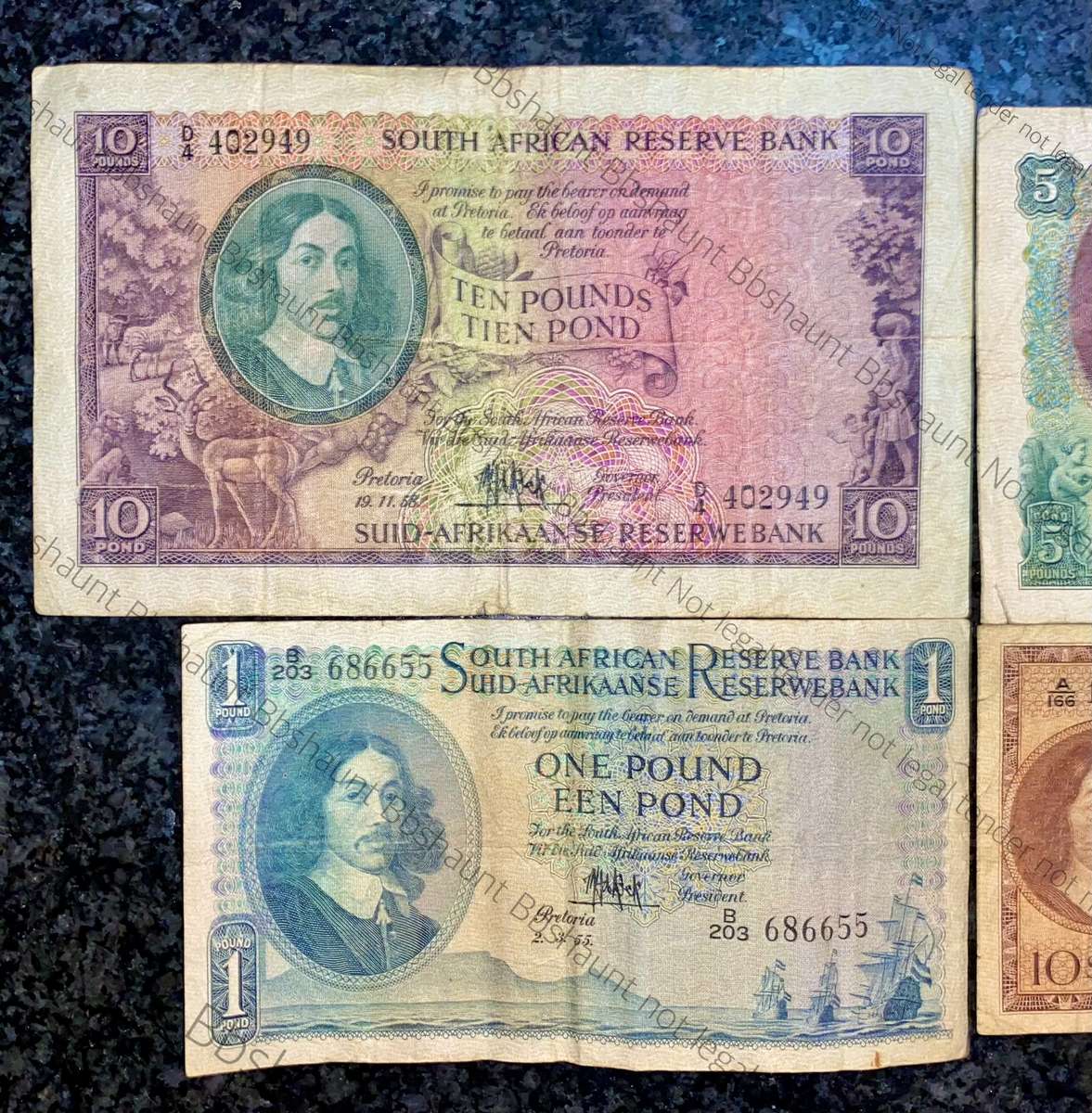 Mh De Kock. set 10 pound to 1 pound 1954/58 (1 bid takes all)