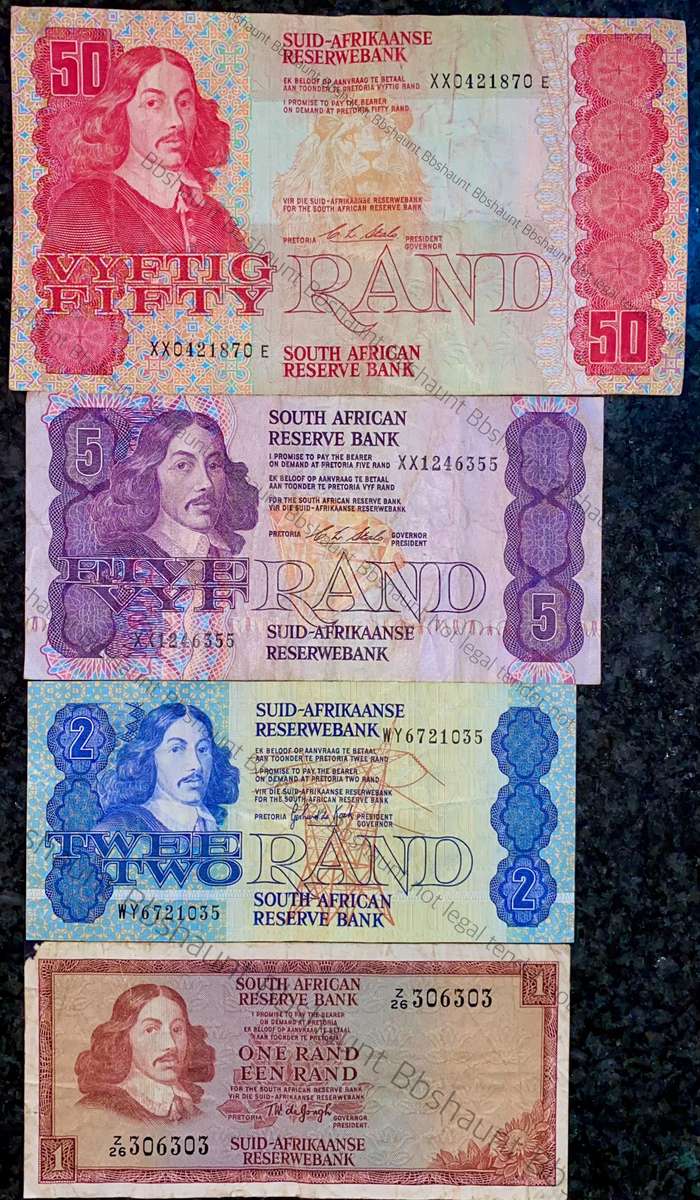 Replacement Notes Set R50 -XX to R1 -Z26 (1 bid takes all)