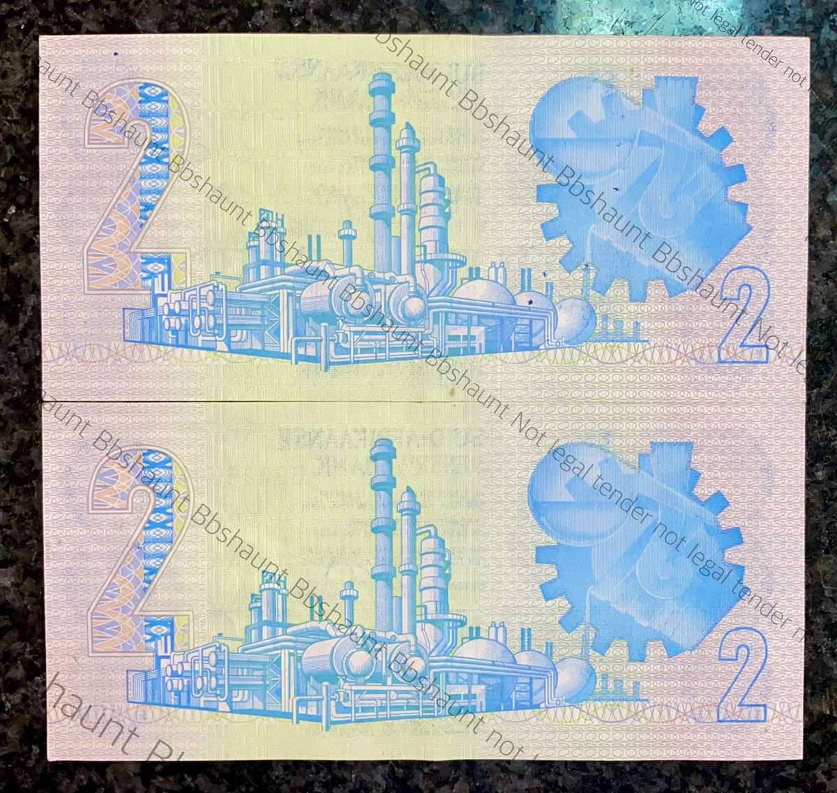 GPC De Kock. R2 close sequence BB3453366 & 364 -- 3rd issue 1984 (1 bid takes all )