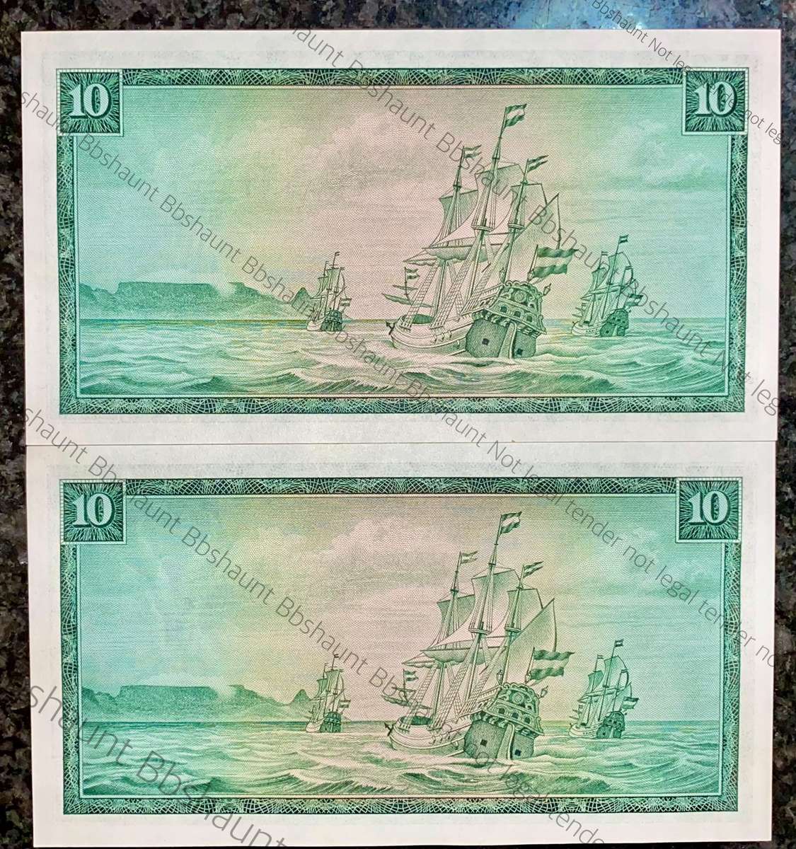 TW DE JONGH R10 CLOSE SEQ C219 /294525-522 UNC 1ST ISSUE 1967 A/E SPRINGBUCK WTM(1 BID TAKES ALL