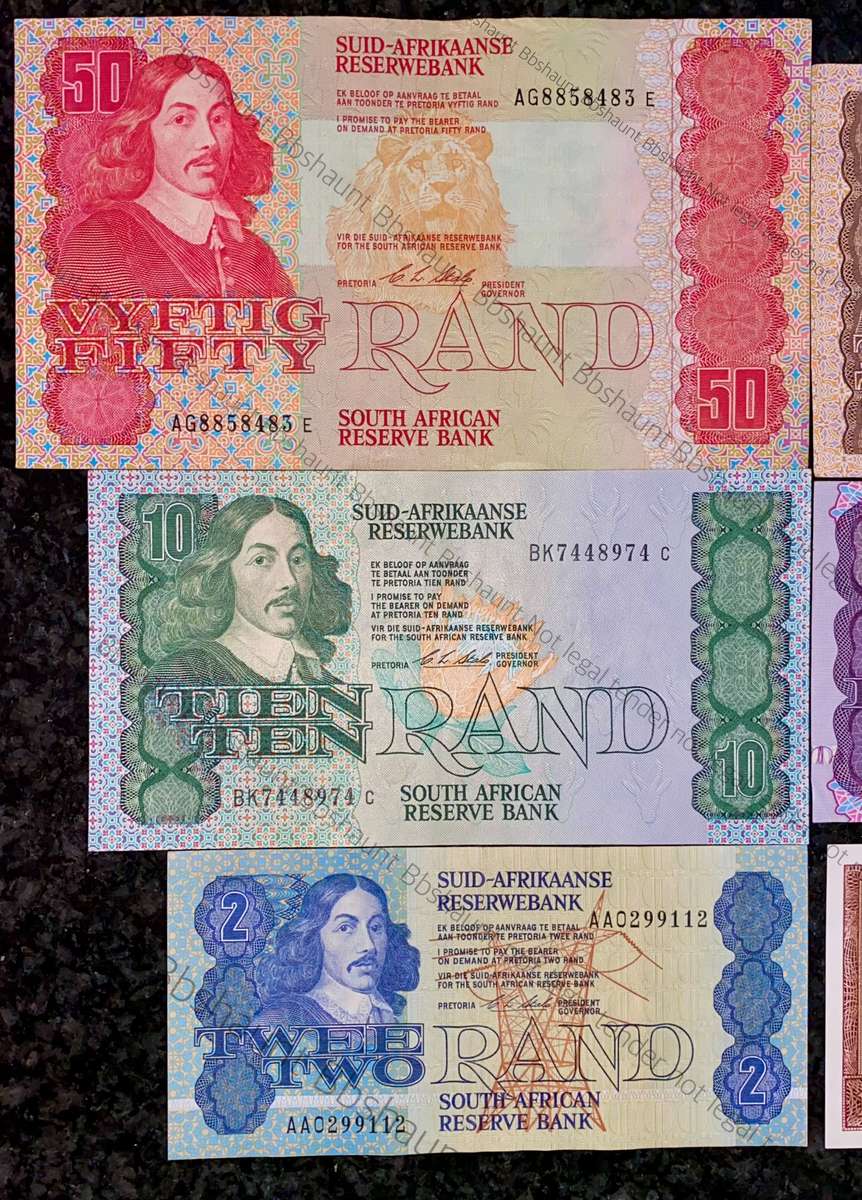 Complete set CL Stals R50 to R2AA - 1st issue 1990 (R1 TW De Jongh) good condition (1 bid takes all)