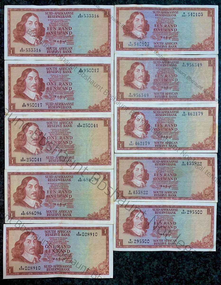 Tw De Jongh. R1 A & B series 1967/75 (1 bid takes all)