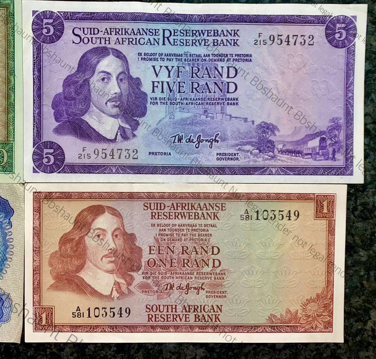 Complete Set Tw De Jongh R10 to R1 - very good condition 1967-1975(1 bid takes all)