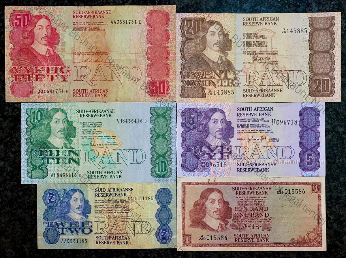 Complete Set Decimals Various Governor's R50AA TO R1A -- 1967 to 1990(1 bid takes all)