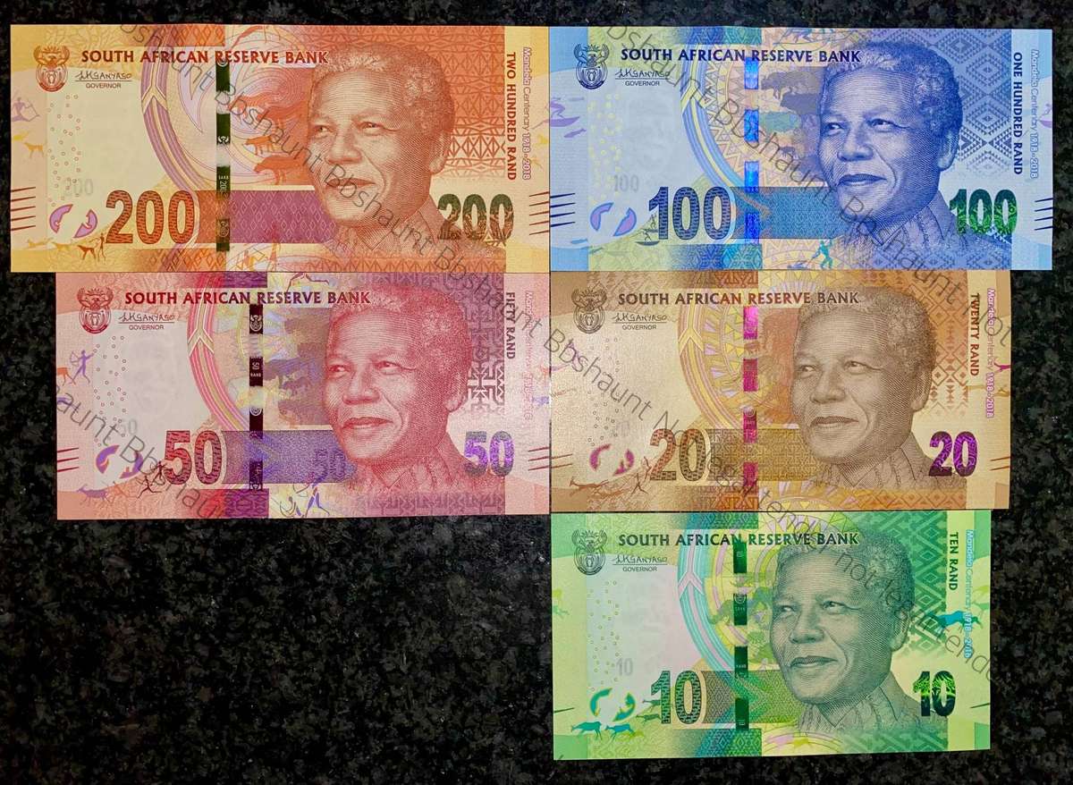 L Kganyago - Complete Set L Kganyago R200 to R10 second issue 2018 UNC ...