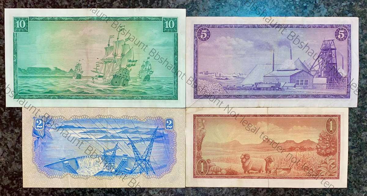 Complete set Tw De Jongh R10 to R1 - All Springbuck wtm 1967-1973(1 bid takes all)