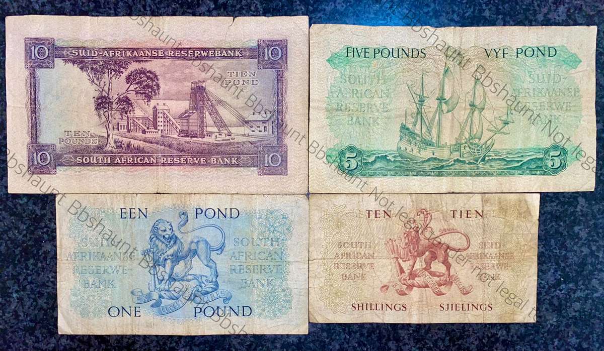 Mh De Kock set 10 pounds to 10 shillings 1954-1959 (1 bid takes all)