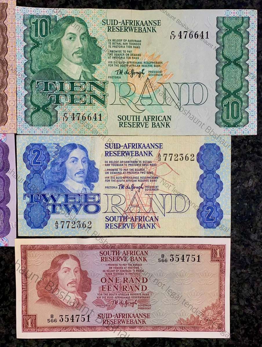 Complete Set TW De Jongh R20 to R1 - 4th issue 1978 (R1 -- 3rd issue 1975) (1 bid takes all)