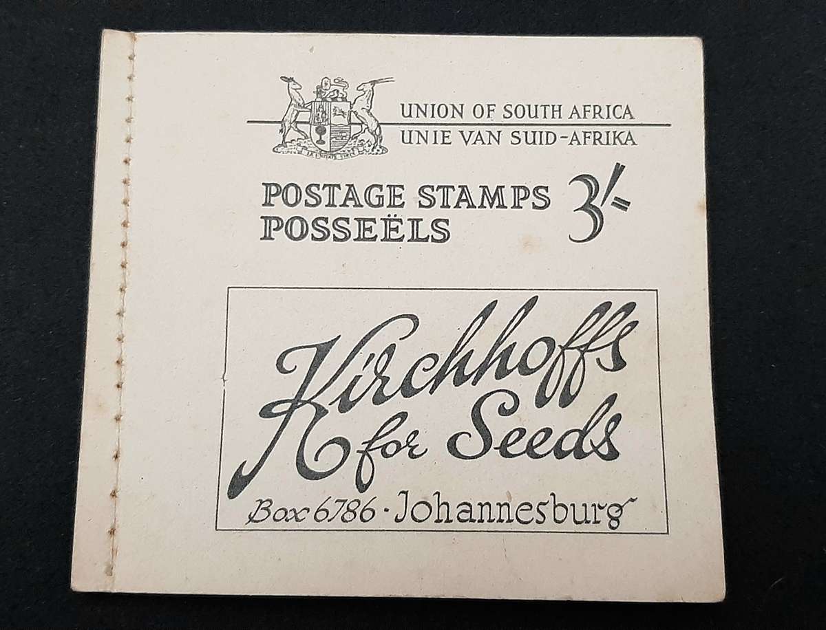 1930-1940 Union of South Africa: Stamp Booklet 36 x Revenue Stamps (UNUSED).
