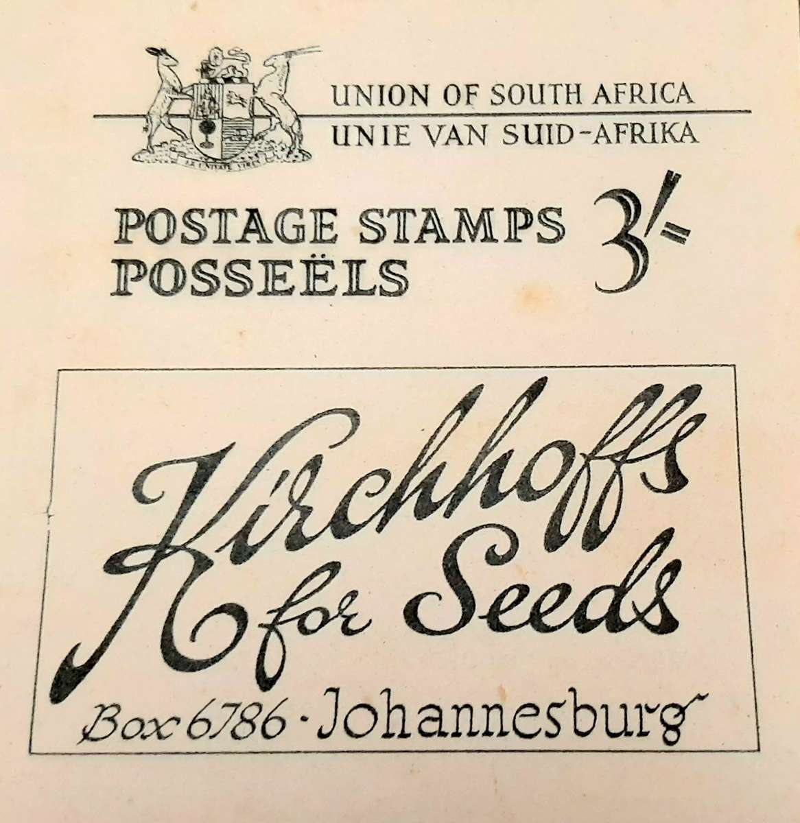 1930-1940 Union of South Africa: Stamp Booklet 36 x Revenue Stamps (UNUSED).