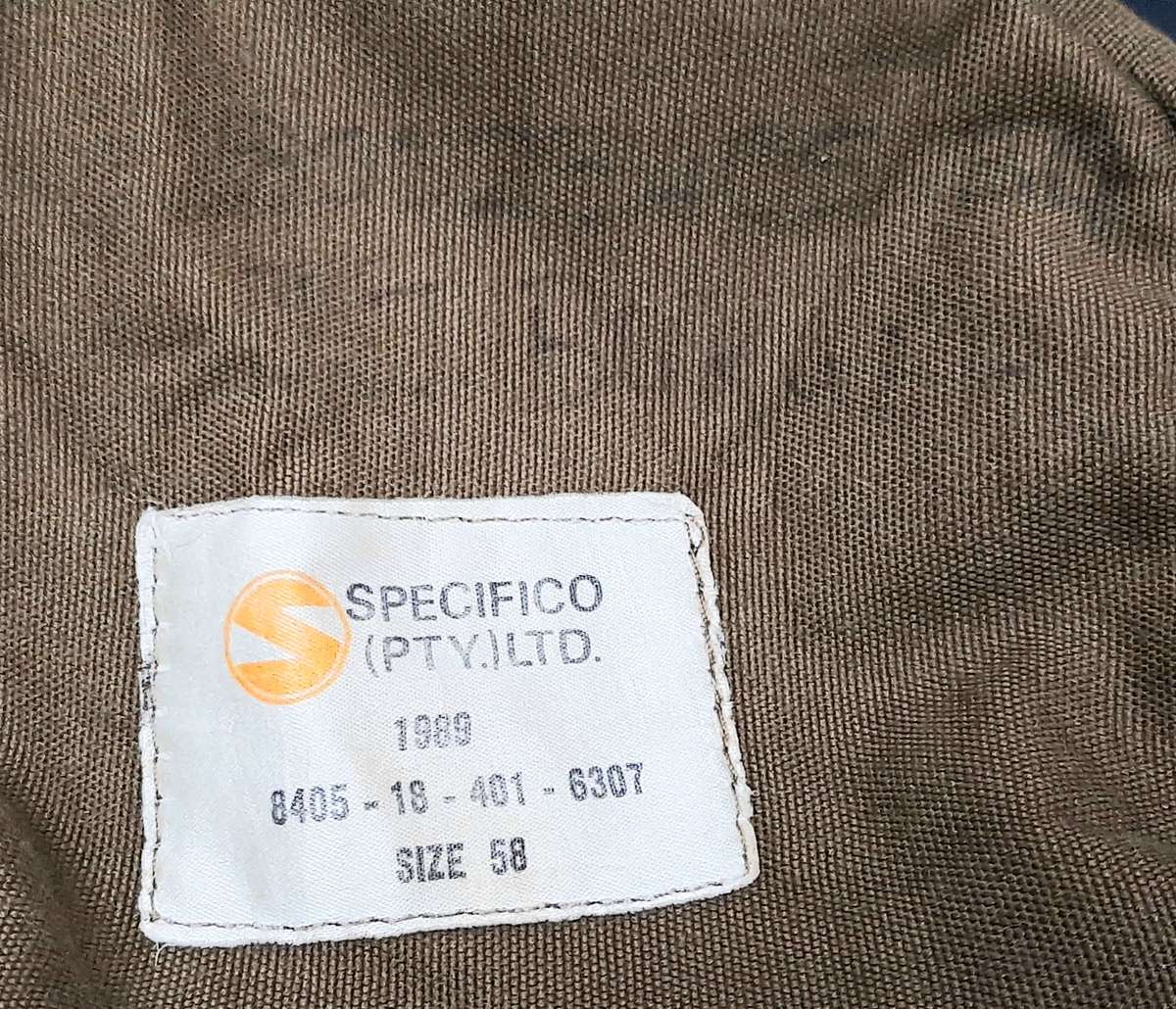 **Border War : 1980s SADF Nutria Bush Hat Size: 58 (Inscribed) **