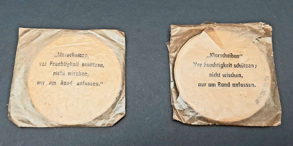 Rare WW2 German GM38 'Gasmasken Büchse' Canister with Lenses (Att. Jäger)