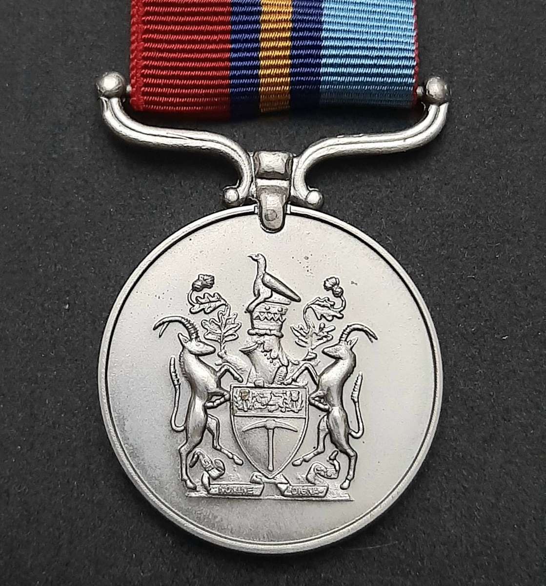 **Rhodesian Bush War: BSAP Issue General Service Medal w/ Ribbon ( Field Reserve) .**