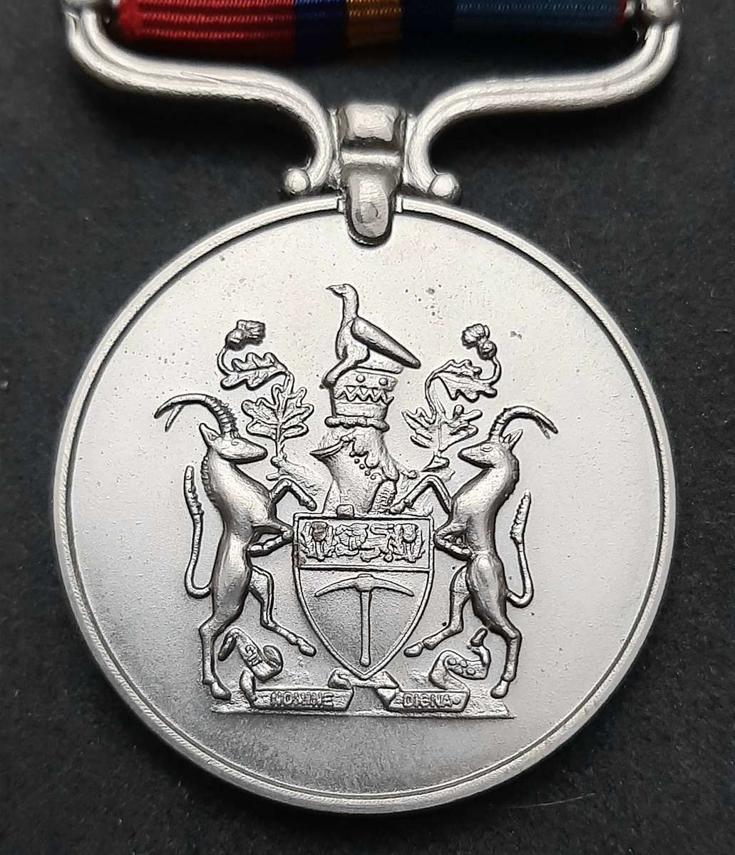 **Rhodesian Bush War: BSAP Issue General Service Medal w/ Ribbon ( Field Reserve) .**