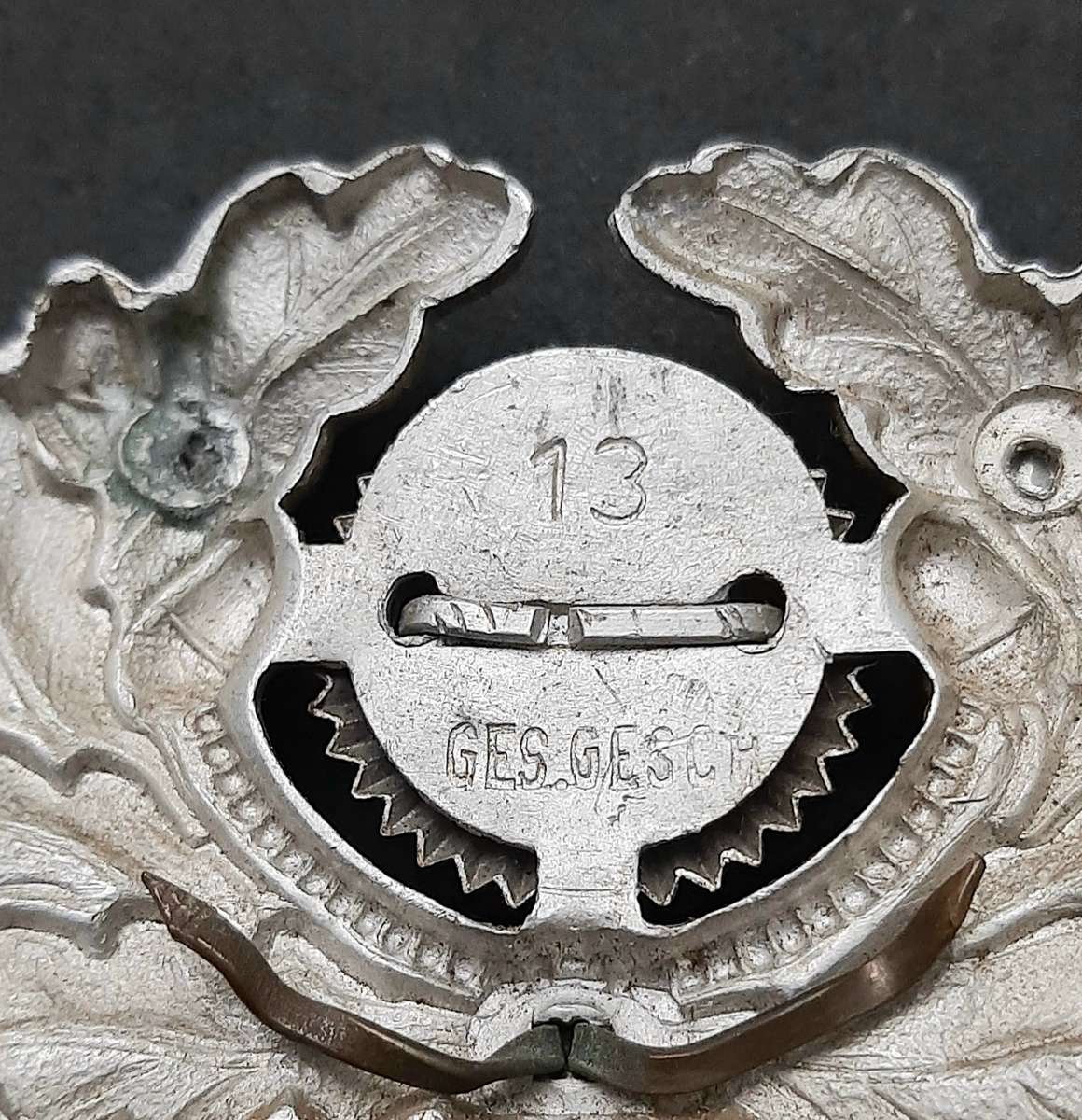 WW2 German: Army Officer's Type I Cap Cockade Insignia (No Pins)