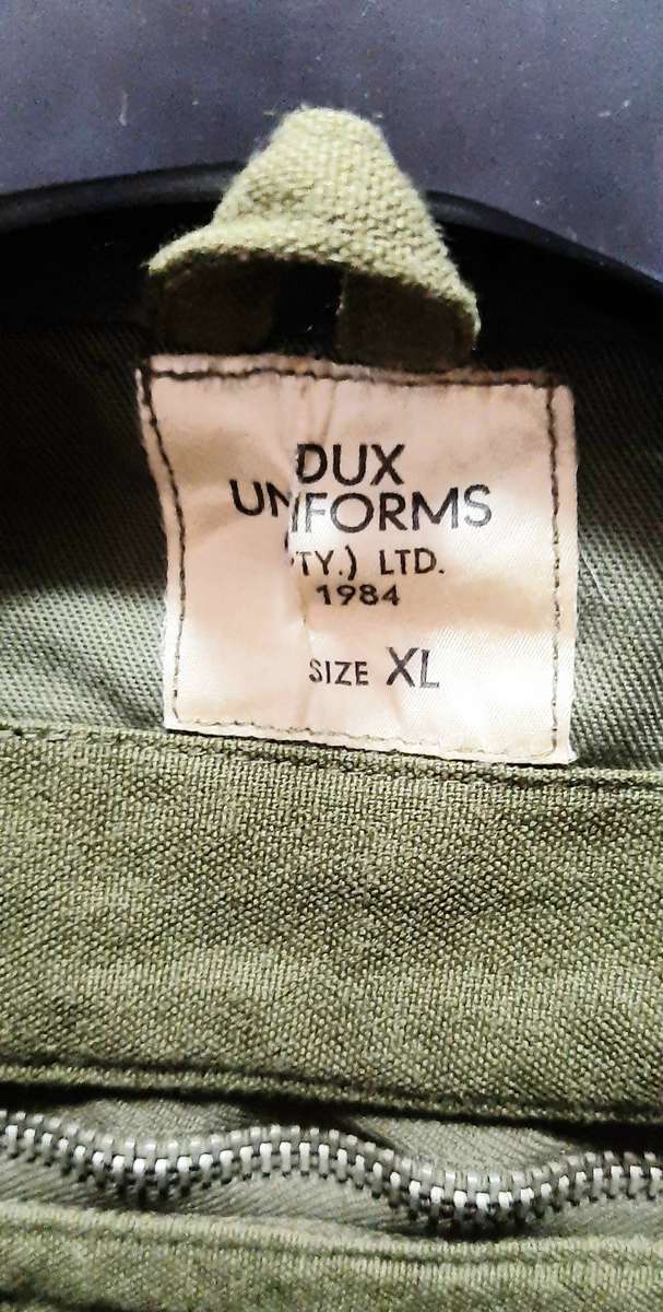 RARE: 1980s SADF Unissued Tank Crew Olive Green F/dress Warm Coat (XL/XXL).