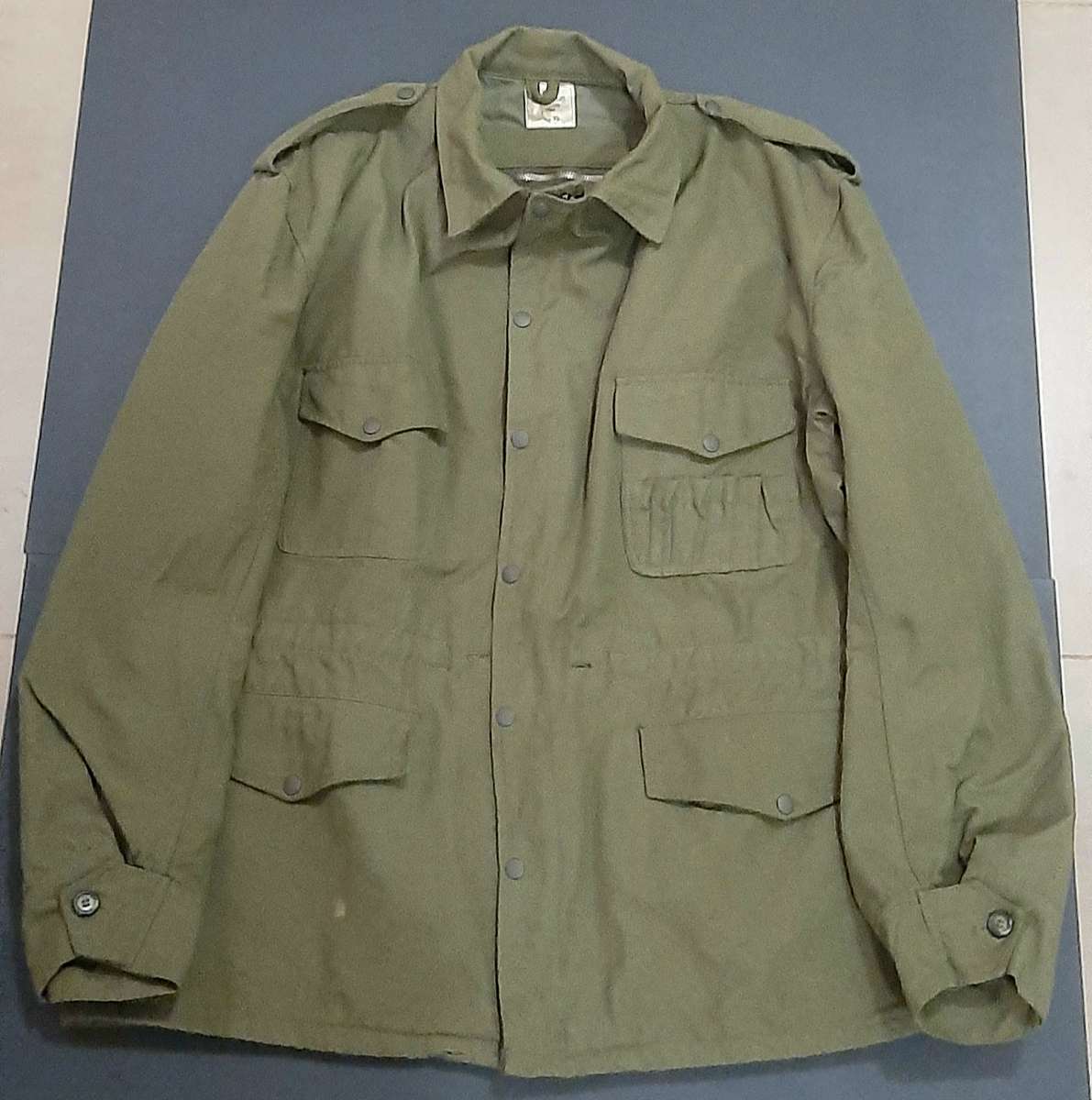 RARE: 1980s SADF Unissued Tank Crew Olive Green F/dress Warm Coat (XL/XXL).
