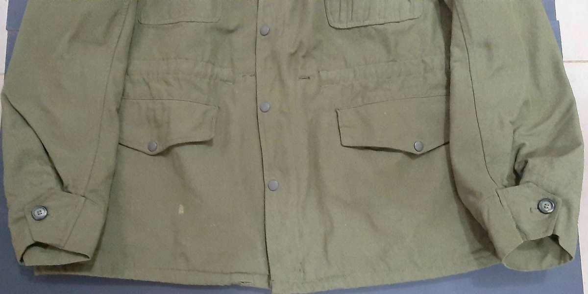 RARE: 1980s SADF Unissued Tank Crew Olive Green F/dress Warm Coat (XL/XXL).