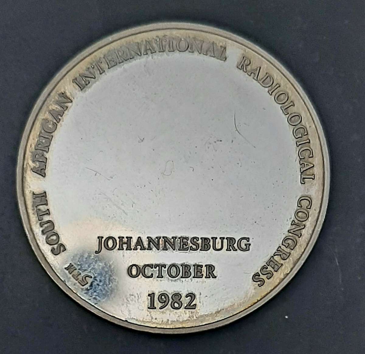RARE: (XF+)  1982 SA 5th Intl. Radiological Congress .925 Silver Medallion w/ Case (29.18 gram).