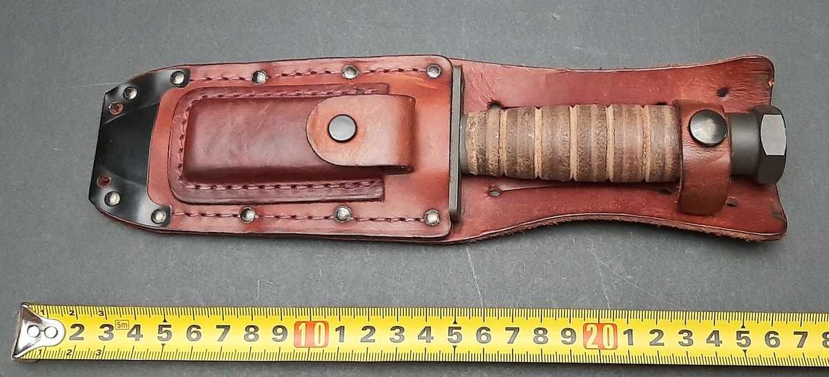 Border War 1980s : SADF 44 Parachute Brigade Private Purchase Ontario 3-11 Survival Knife w/ Sheath