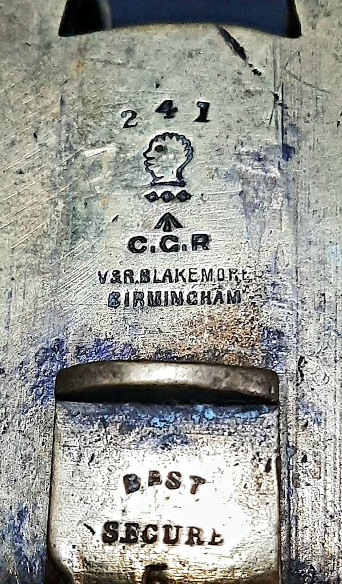 RARE: Boer War - Cape Gov. Railways Brass 5-Lever Padlock w/ Key & Lanyard (V&R. Birm.)