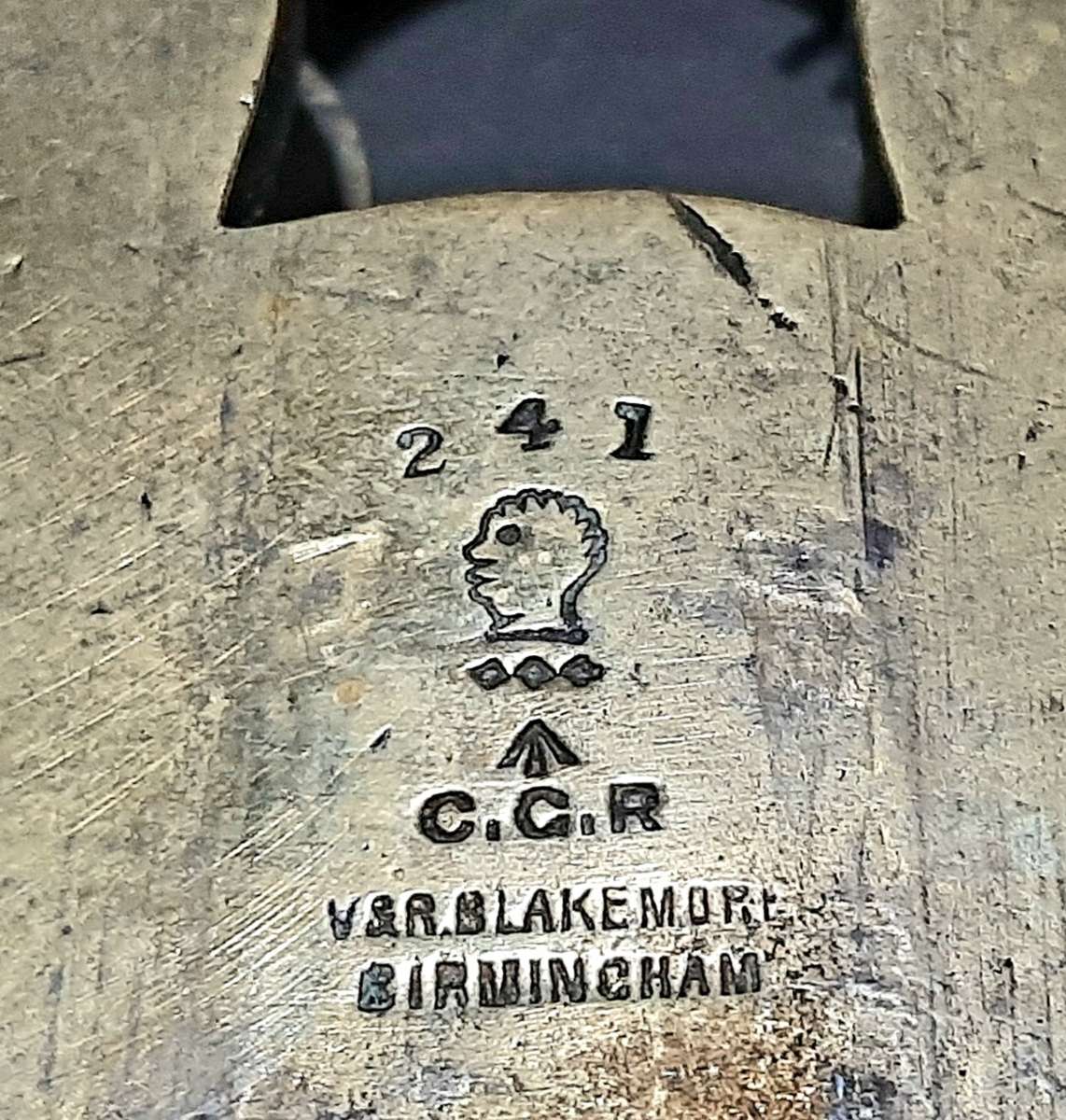 RARE: Boer War - Cape Gov. Railways Brass 5-Lever Padlock w/ Key & Lanyard (V&R. Birm.)