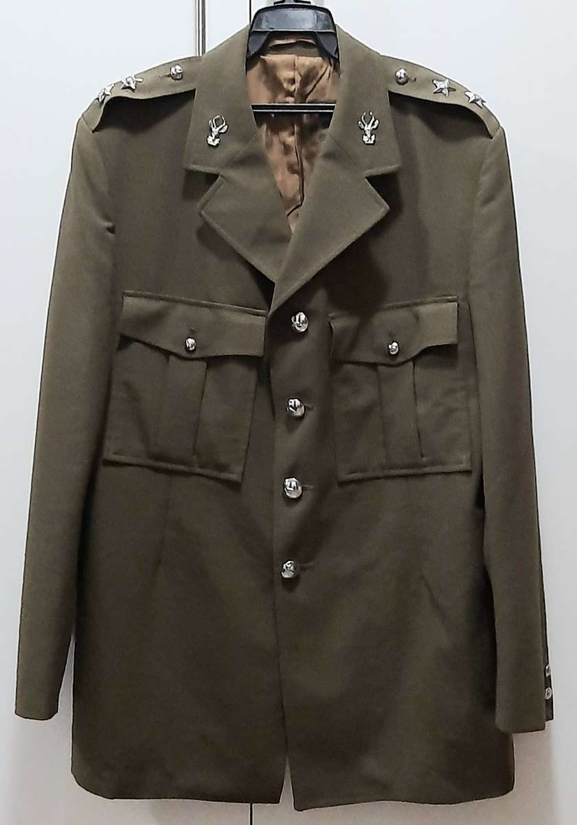 Border War 1970s :  SADF  Infantry Officer's Dress Tunic w/ Branch & Rank Insignia (Inscribed).