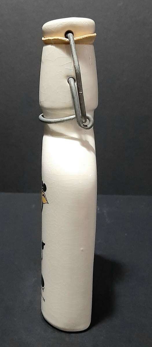 RARE: South Africa 1995 Rugby World Cup 'Ruggles' Ceramic Brandy Decanter w/ Stopper (18cm).