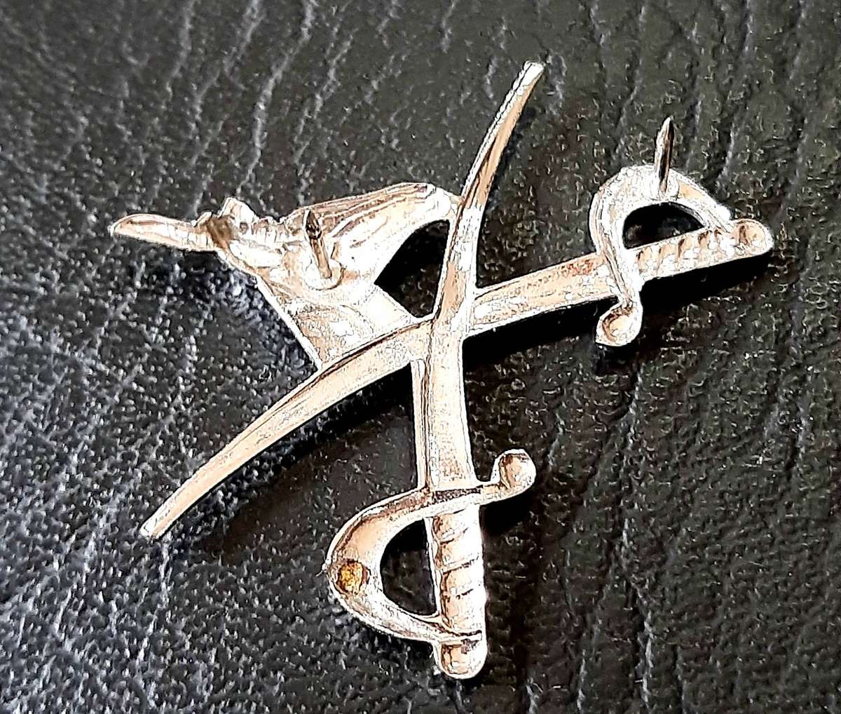 Border War: 1980s SADF Physical Training Instructor Metallic Breast Badge (Pins).