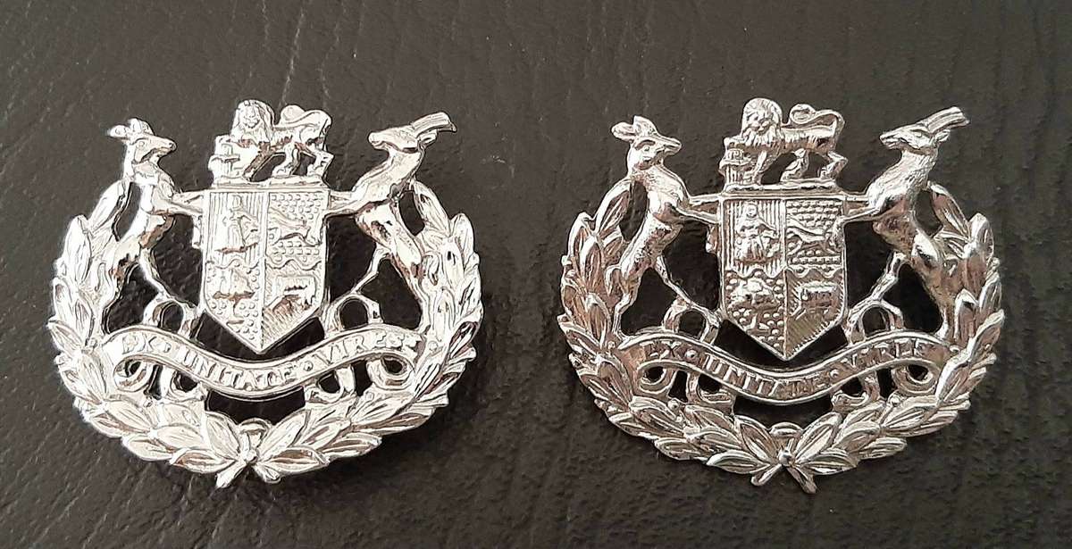 Border War: 1980s SADF- Warrant Officer Class I Metallic Rank Insignia Pair (Pins).