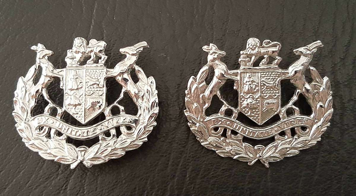 Border War: 1980s SADF- Warrant Officer Class I Metallic Rank Insignia Pair (Pins).