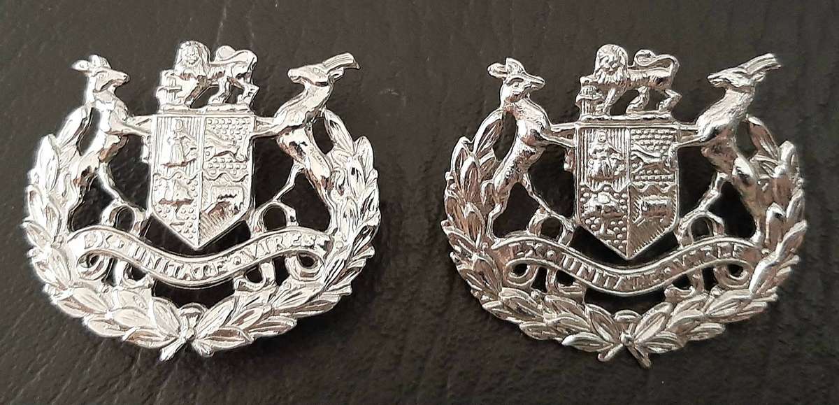 Border War: 1980s SADF- Warrant Officer Class I Metallic Rank Insignia Pair (Pins).