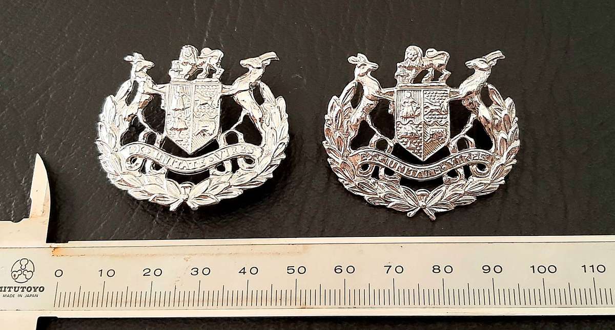 Border War: 1980s SADF- Warrant Officer Class I Metallic Rank Insignia Pair (Pins).