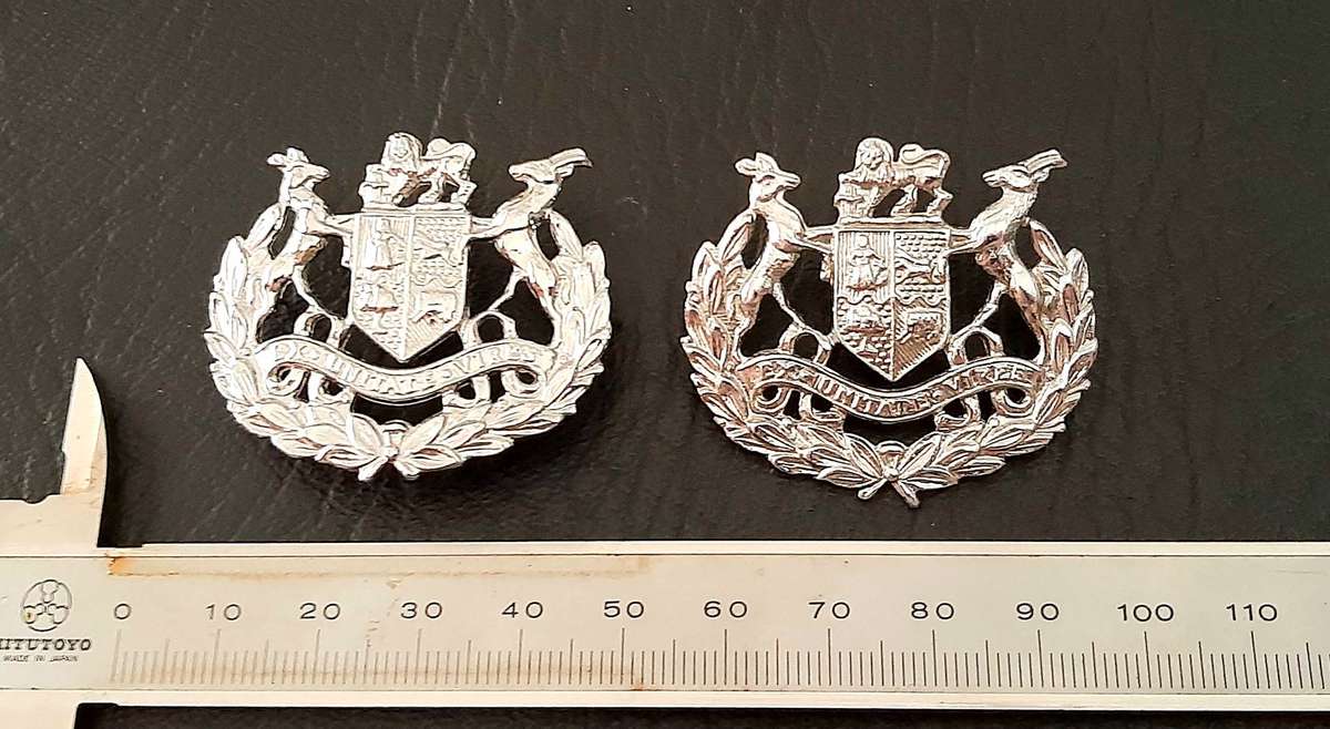 Border War: 1980s SADF- Warrant Officer Class I Metallic Rank Insignia Pair (Pins).